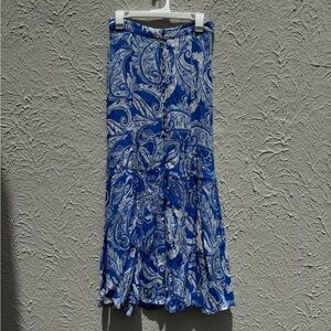 Free People Floral Maxi Skirt